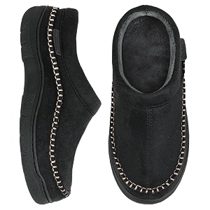 Zigzagger Mens Slip On Moccasin Slippers Indoor