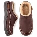 Zigzagger Men39s Slip On Moccasin Slippers Indoor
