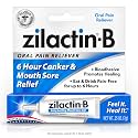Zilactin B Fast Acting Canker Sore Treatment Gel 0.25 Oz, Pack of 1