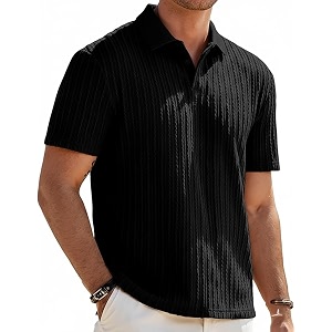 Zilcon Mens Casual Polo Shirt Summer Short