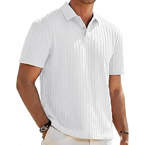 Zilcon Mens Casual Polo Shirt Summer Short