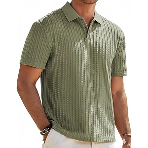 Zilcon Mens Casual Polo Shirt Summer Short