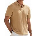 Zilcon Mens Casual Polo Shirt Summer Short