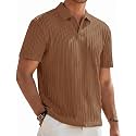 Zilcon Mens Casual Polo Shirt Summer Short