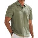 Zilcon Mens Casual Polo Shirt Summer Short