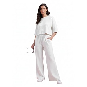 Zilcon Women Bricks Wool 2 Piece Sets