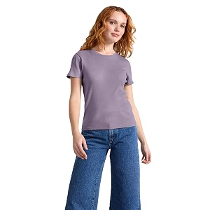 Zilcon Women Fashion Trendy Ribbed Round Neck