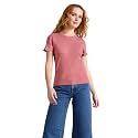 Zilcon Women Fashion Trendy Ribbed Round Neck