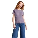 Zilcon Women Fashion Trendy Ribbed Round Neck