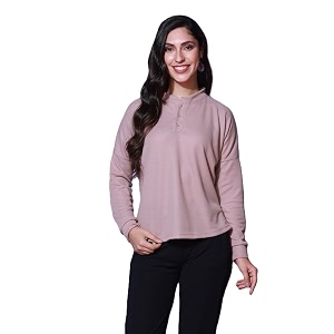 Zilcon Womens Waffle Cotton Color Block Fashion