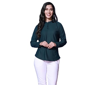 Zilcon Womens Waffle Cotton Color Block Fashion
