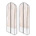 Zilink Fur Coat Storage Bags Dress Bags for Gowns Long 60 in, 2 Pack