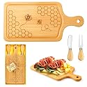Ziliny 1 Set Baby Shower Prizes, Honey Bee Cheese Board Gifts, Rectangle