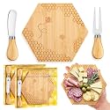 Ziliny 2 Set Baby Shower Prizes, Honey Bee Cheese Board Gifts, Hexagon