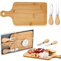 Ziliny 2 Sets Baby Shower Prizes Mini Charcuterie Board, Bamboo Color