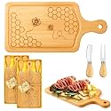 Ziliny 2 Sets Baby Shower Prizes, Honey Bee Cheese Board Gifts, Rectangle