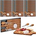 Ziliny 24 Sets Baby Shower Prizes Mini Charcuterie Board, Acacia Color