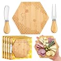 Ziliny 4 Set Baby Shower Prizes, Honey Bee Cheese Board Gifts, Hexagon