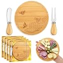 Ziliny 4 Set Baby Shower Prizes, Honey Bee Cheese Board Gifts, Round