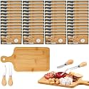 Ziliny 70 Sets Baby Shower Prizes Mini Charcuterie Board, Bamboo Color