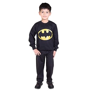 winter casual wear full sleeve cotton blend round neck printed tracksuit for kids