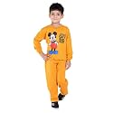 Winter Casual Wear Full Sleeve Cotton Blend Round Neck Printed Tracksuit For Kids