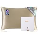 ZIMASILK 100% Pure Mulberry Silk Pillow Cases for Hair and Skin, Standard