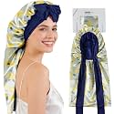ZIMASILK Long Mulberry Silk Bonnet for Sleeping Women