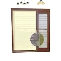 (24x24 inch)-2x2 Ft (Pack 2), Colour Cream, Pre-Stitched, Windows Mosquito Net, Insect Net Adhesive with Hook and Loop for Window Frame,Wooden Frame| Highly Durable and Safe