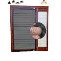 (36x108 inch)-3x9 Ft (Pack 2), Colour Black, Pre-Stitched, Windows Mosquito Net, Insect Net Adhesive with Hook and Loop for Window Frame,Wooden Frame| Highly Durable and Safe