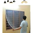 (36x60 inch)- 3x5 Ft (Pack 1), Colour White, Pre-Stitched, Windows Mosquito Net, Insect Net Adhesive with Hook and Loop for Window Frame,Wooden Frame| Highly Durable and Safe