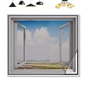 (36x84 inch)-3x7 Ft (Pack 2), Colour Grey, Pre-Stitched, Windows Mosquito Net, Insect Net Adhesive with Hook and Loop for Window Frame,Wooden Frame| Highly Durable and Safe