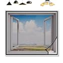 (48x96 inch)-4x8 Ft (Pack 2), Colour Black, Pre-Stitched, Windows Mosquito Net, Insect Net Adhesive with Hook and Loop for Window Frame,Wooden Frame| Highly Durable and Safe