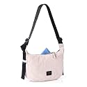ZIMEGO Basic Crescent Crossbody Hobo Bag with Mesh Zipper Pocket