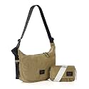 ZIMEGO Basic Crescent Crossbody Hobo Bag with Mesh Zipper Pocket