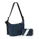 ZIMEGO Basic Crescent Crossbody Hobo Bag with Mesh Zipper Pocket