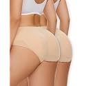 Zimi Collection Butt Lifter Panties Underwear for Women with Removable Pads Seamless Booty Pads Hip Enhancer Panty