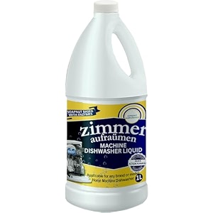 zimmer aufraumen dishwasher machine detergent liquid  compatible with any dishwasher machine  soapnut amp enzymes based 5l