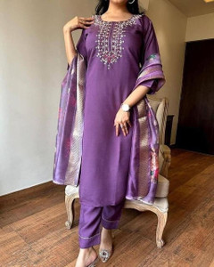 Zinariya Fab Embroidered Kurta Salwar Dupatta