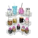 Stainless Steel 3-Tier Storage Rack (Silver, 20 x 13 x 6.5 Inch, Polished Finish)