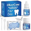 Zinc Oxide Eugenol Dental Cement Kit – Instant Tooth Repair, Cap, Crown & Bridge Filling | Ultra Strong & Pulp-Soothing Formula | Long Lasting - Easy Mix-and-Use Dental Adhesive for DIY, Home & Clinic