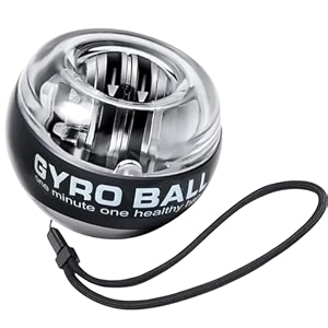 zinc self-starting gyro ball  wrist amp forearm exerciser for strength training hand grip amp muscle recovery  fitness wrist ball for arm finger and wrist workout  silver