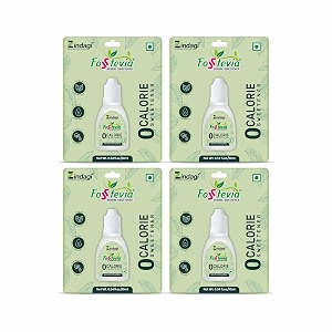 zindagi stevia liquid drops  natural amp zero calorie sugar subsitute  pack of 4