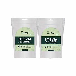 zindagi stevia dry leaves  natural stevia zero calorie amp sugarfree sweetener  pack of 2