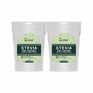 zindagi stevia dry leaves  natural sugar free amp zero calorie sweetener  stevia plant leaf  pack of 10