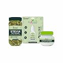 Zindagi Stevia Dry Leaves 35Gm - Stevia Natural Powder 50Gm - FosStevia Stevia Liquid 10 ml - Natural Sugar Free - Zero Calorie Sweetener (Stevia Combo Pack)