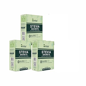 zindagi stevia powder sachets  100 natural sugar-free sweetener  zero calorie sweetener  diabetic friendly  300 sachets
