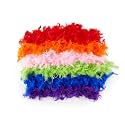 Zink 6PCS Colorful Feather Boas - 6 Fluffy Feather Boas for Dress-Up, Party Favors, Photo Booths, and More