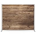 Zink Vintage Wooden Wall Backdrop - Wrinkle-Free 4.5 Ft x 6 Ft Gray Wooden Photo Studio Backdrop for Birthdays, Weddings, Baby Showers, and More