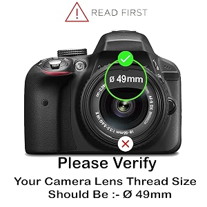 49-58mm step up lens filter adapter ring set of 1 piece - size  49mm to 58mm stepping ring